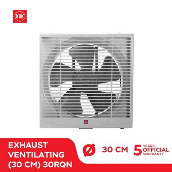 KDK 30RQN / 30RQN5 Kipas Exhaust Fan Dinding 12 inch (30 cm) / Kipas Hexos Dinding