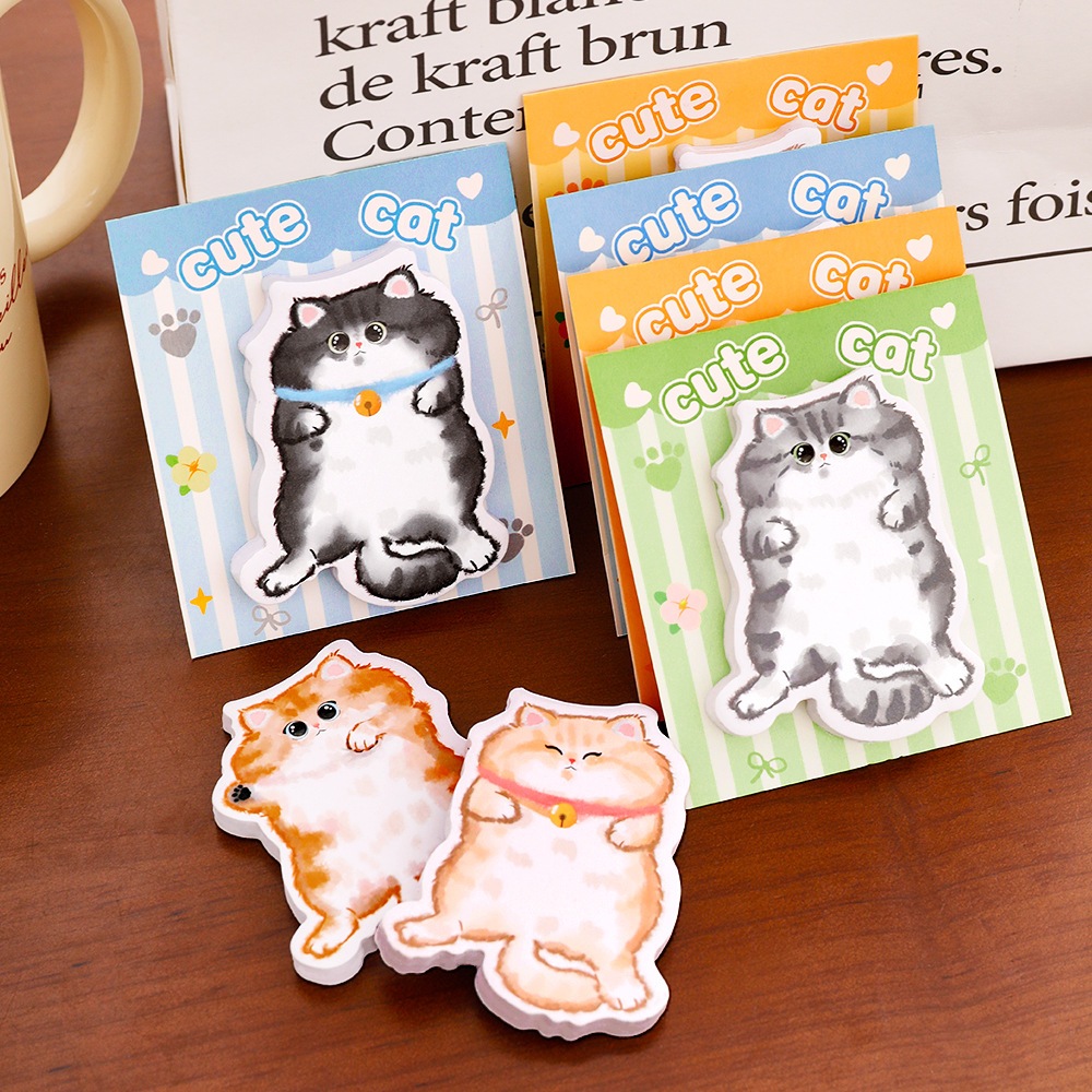 

Sticky Notes Kucing Lucu – 30 Lembar | Kertas Tempel Imut 8,5x7,7cm