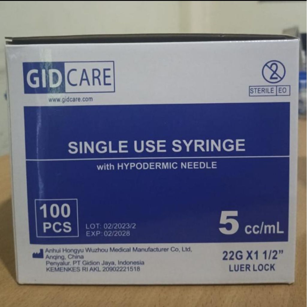 Spuit Syringe 5cc isi 100