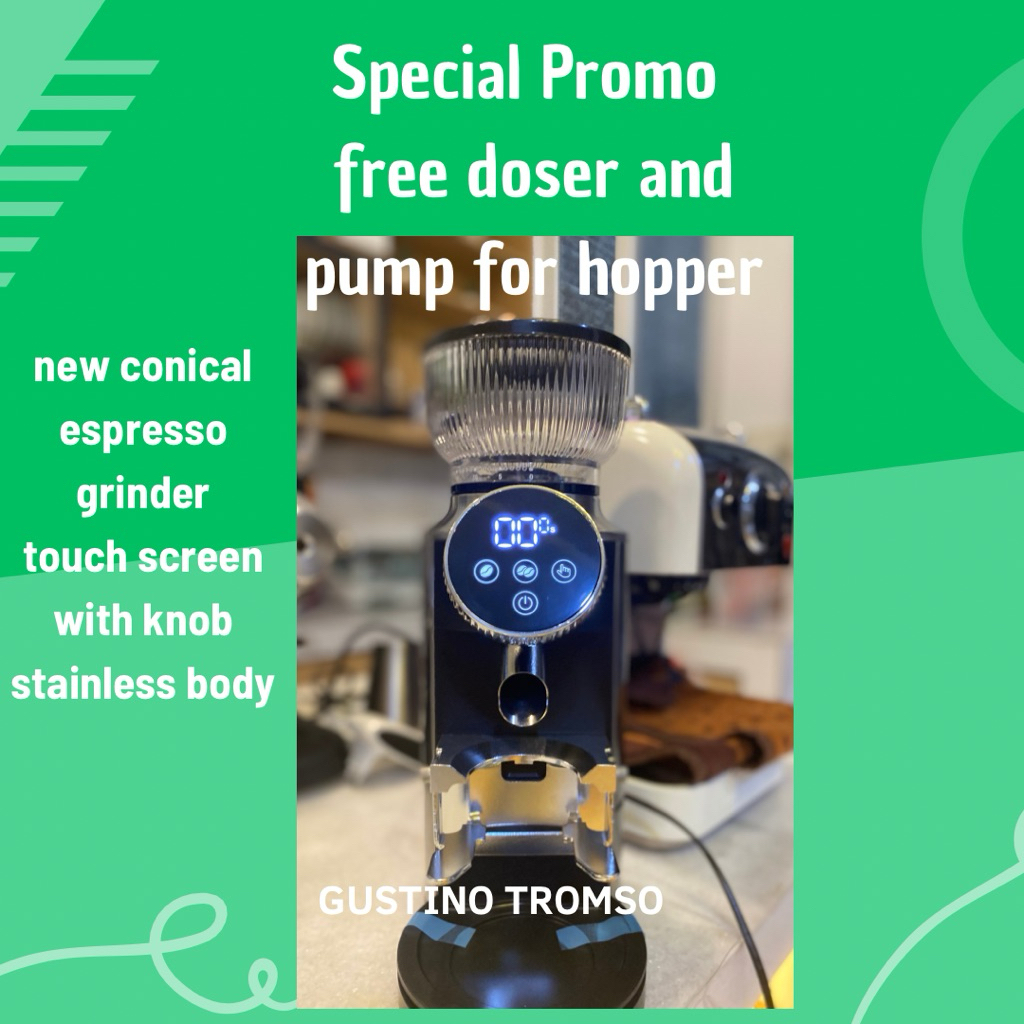 [promo]grinder espresso gustino TROMSO | grinder kopi gustino TROMSO ( conical burr )