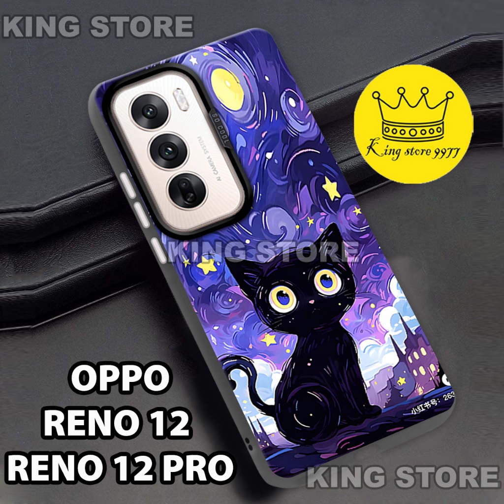 (KS27)  Case OPPO RENO 12 - OPPO RENO 12 PRO/ Motif gambar /Motif Kucing/casing OPPO RENO 12- OPPO R