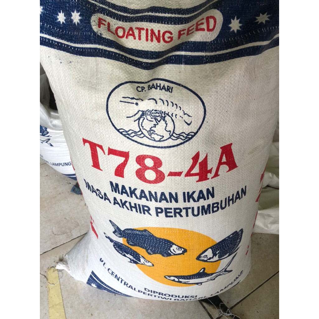 Pakan Pelet Ikan TURBO T78-4a Gurame,Nila,Mas,Bandeng