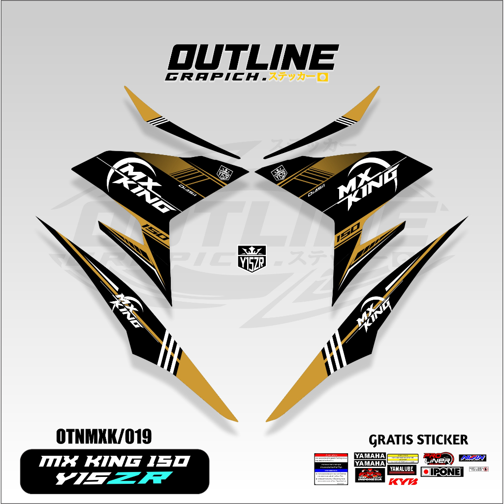 Striping MX King 150 Y15ZR Full Body | Cutting Sticker Motor Racing Variasi