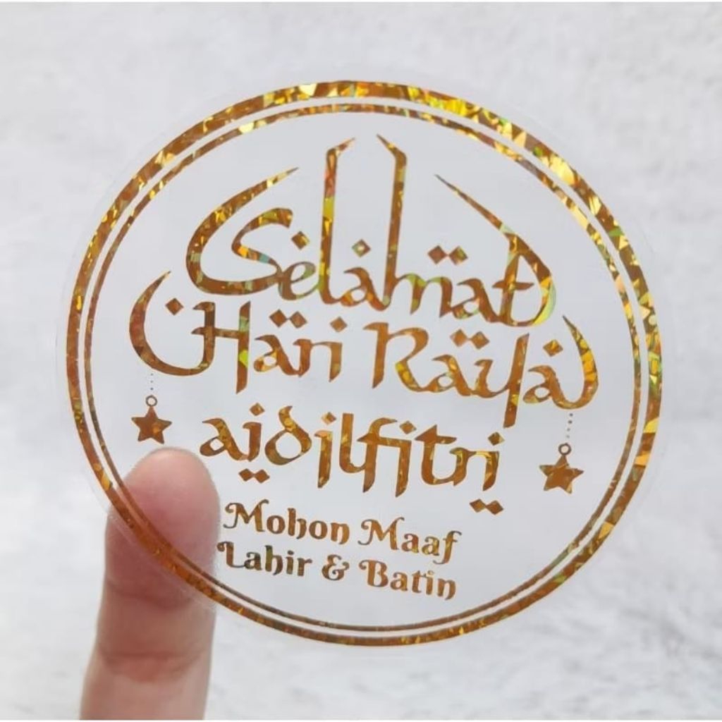 

Sticker Toples Lebaran 7CM Sticker Toples Idul Fitri Sticker Eid Mubarak (PER 10 PCS)
