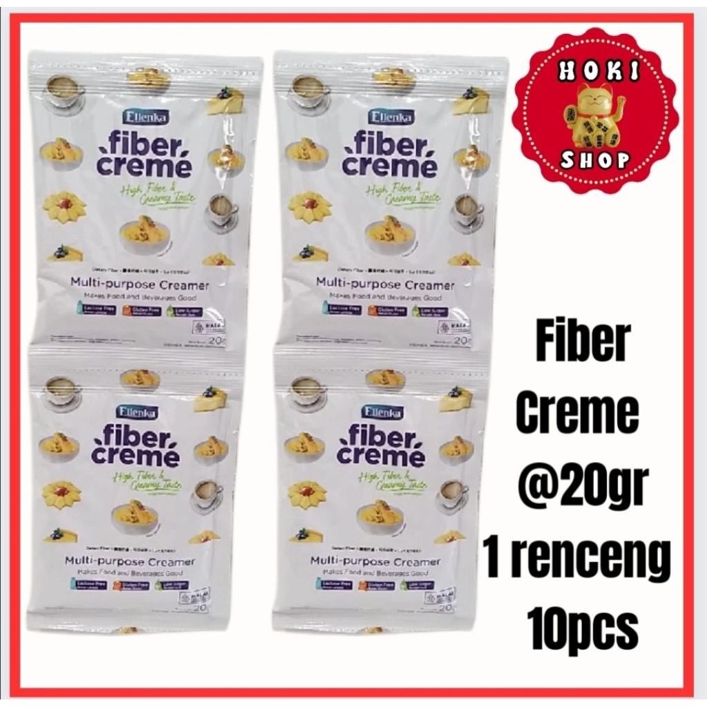 Fiber Cream Sachet 20gr 1renceng 10pcs / Ellenka Fiber Cream / Fiber Creme