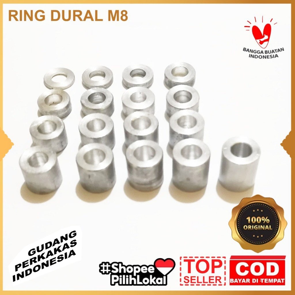 Bosh Ring Alumunium Dural M8 Baut 12 PNP Tromol Gear Kaliper Underbond motor UniversalBOSH M6 / BAUT