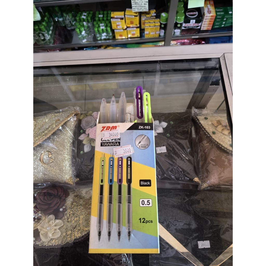 PENA ZRM GEL PEN YAWARA (1KOTAK ISI12)