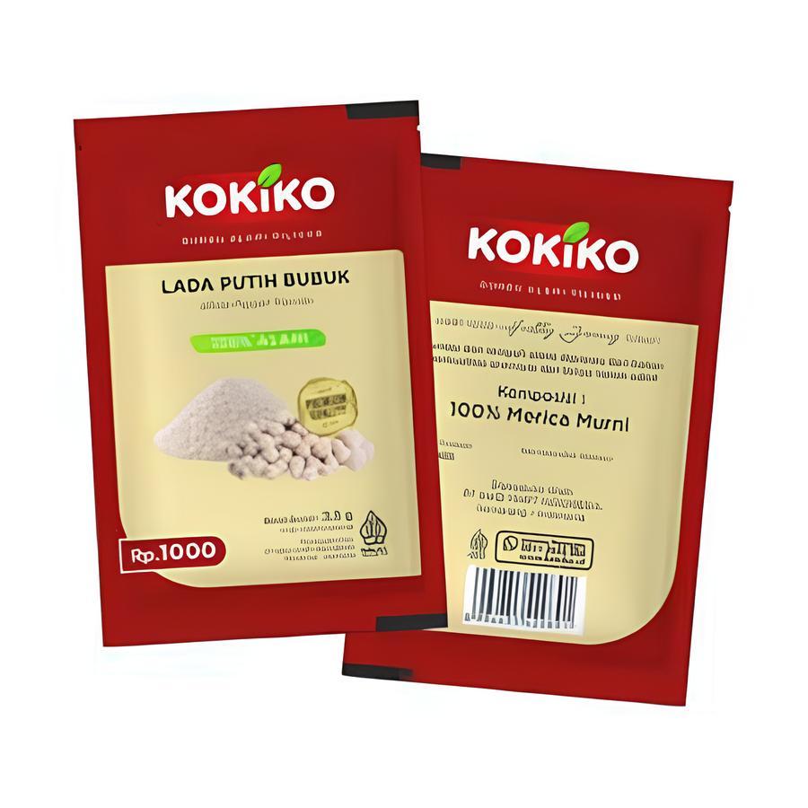 

KOKIKO Lada Putih Bubuk 3,5 Gram Kemasan Sachet 12pcs