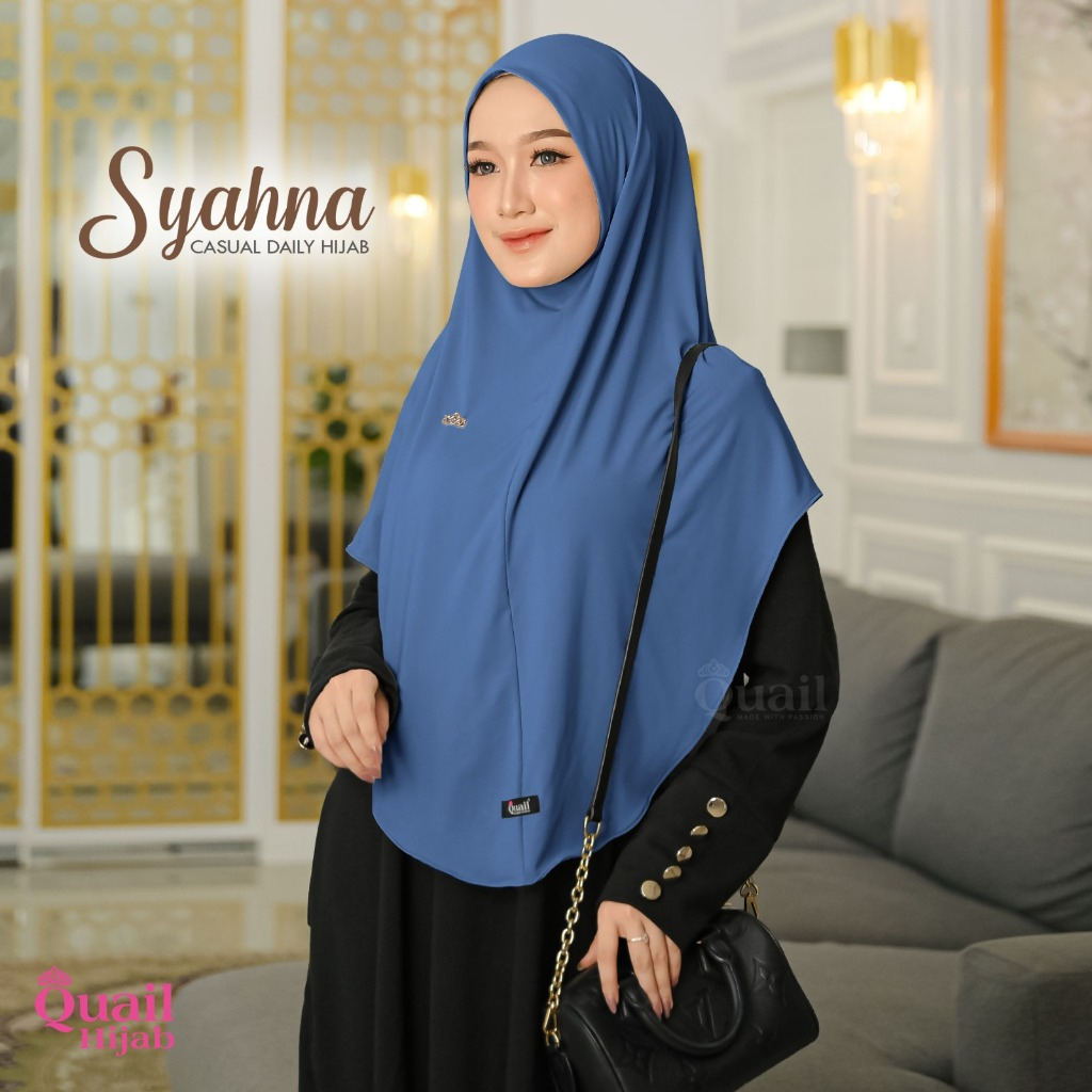 Syahna Daily Hijab Instan Syari Khimar Jersey Non Pad Original Quail Hijab