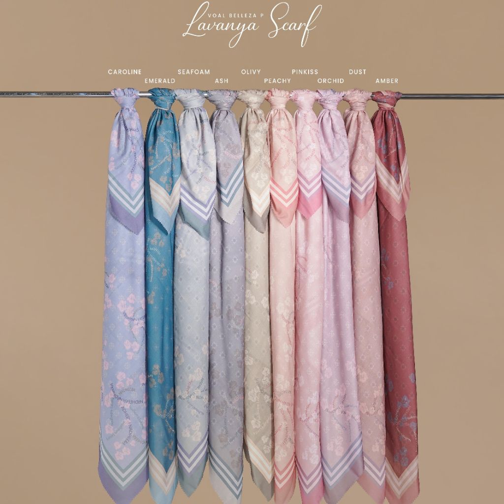 NADHEERA LUXURY - LAVANYA SCARF - HIJAB MOTIF VOAL NADHEERA TERBARU PREMIUM