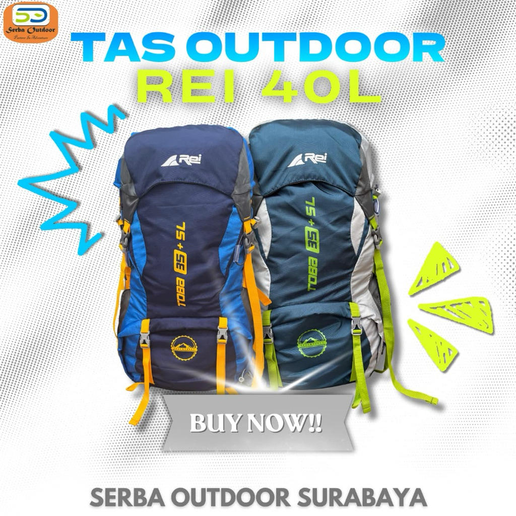 Tas Carrier/Tas Outdoor Rei Toba Kapasitas 40L
