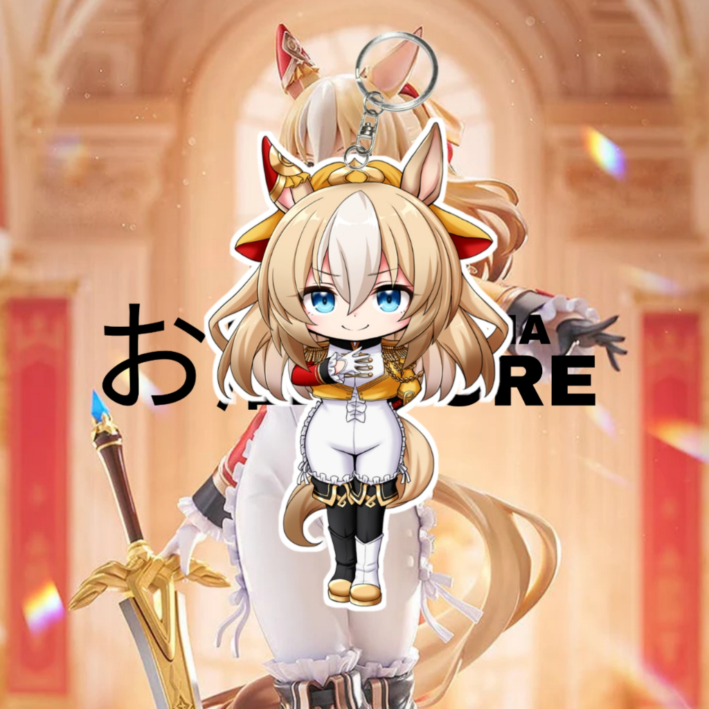 GANTUNGAN KUNCI ANIME Uma Musume Durandal- Keychain Acrylic Ganci Akrilik