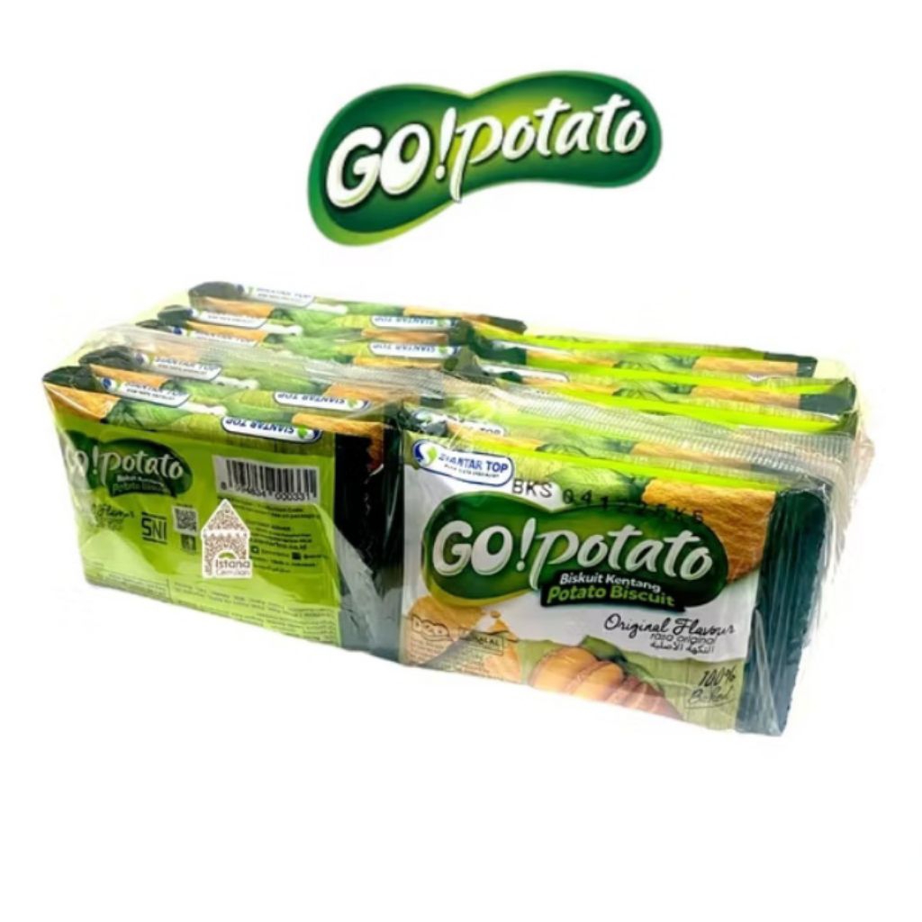 

GO Potato Biskuit Rasa kentang Asli isi 20