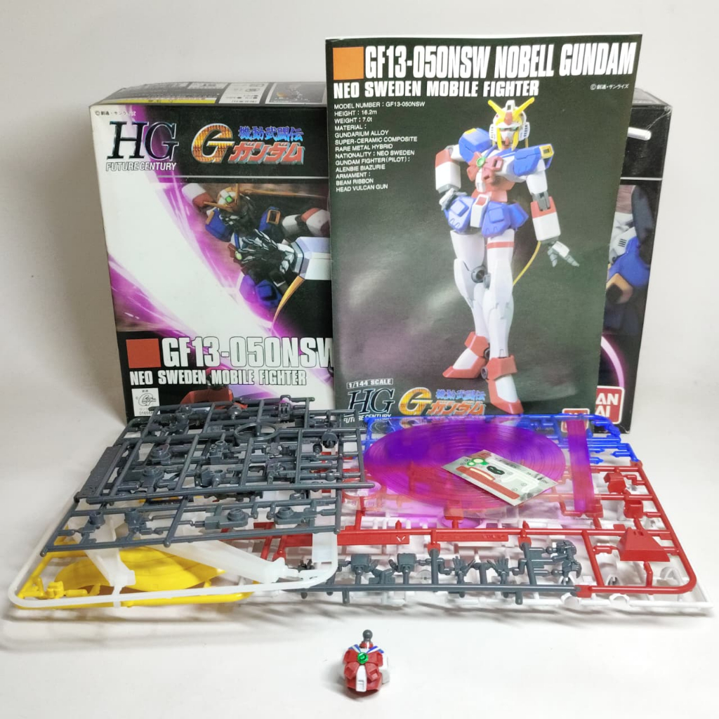 Bandai HGFC Nobell / Gundam HG 1/144 2nd Setengah Rakit H016