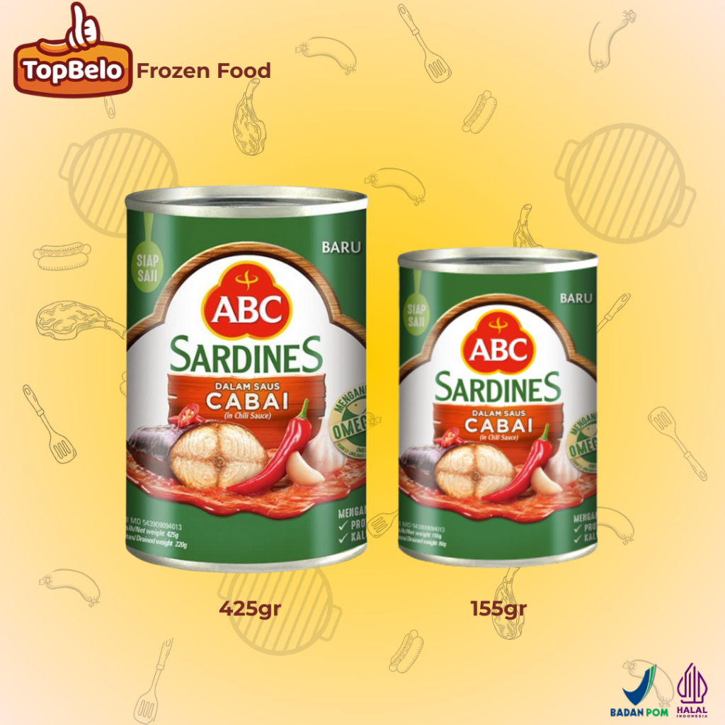 ABC Sarden Saus Cabai Grosir 155g/425g