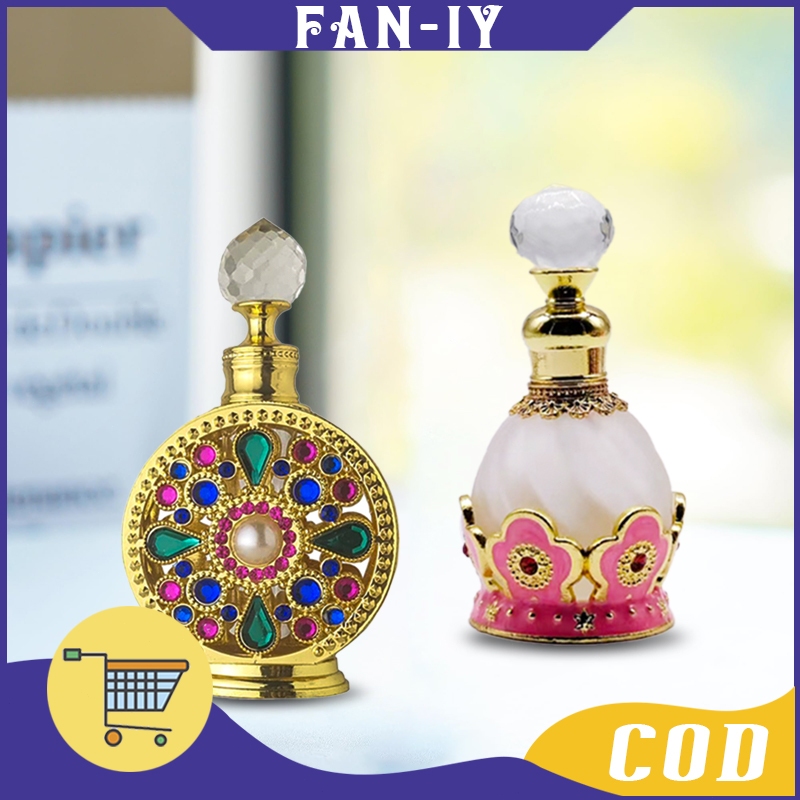 15ml Botol Parfum Antik Arab Botol Kosong Parfum Portabel Refillable Parfum