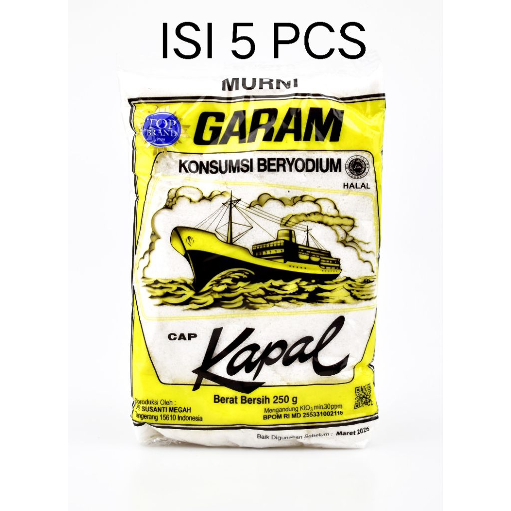 

GARAM CAP KAPAL 250g ISI 5pcs [ASLI]