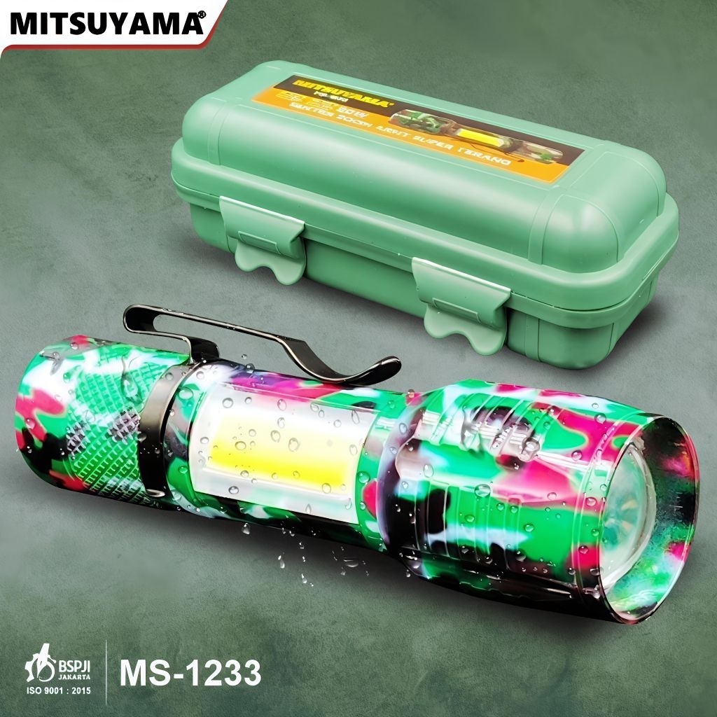 Mitsuyama MS-1233 Zoom Super Terang 800 Meter Charge