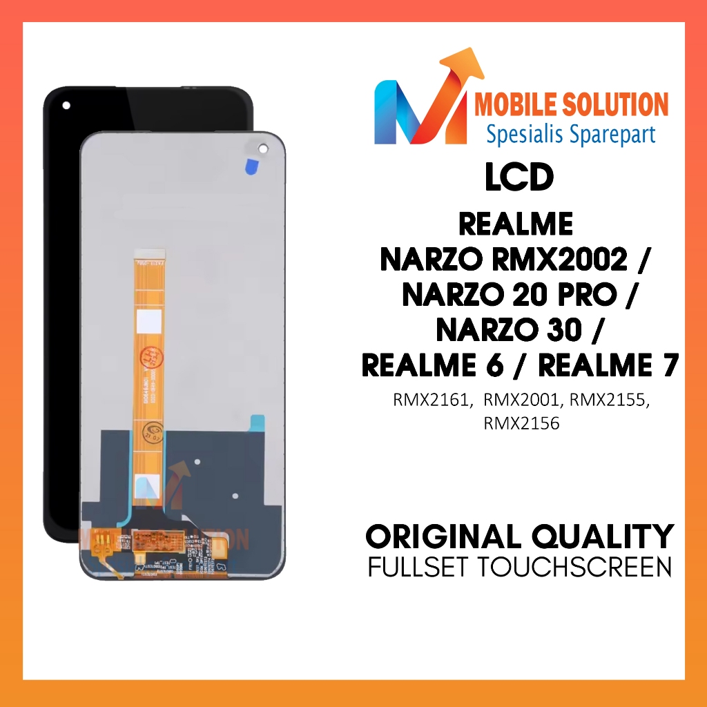 LCD Realme Narzo RMX2002 / Narzo 30 / Narzo 20 Pro / LCD Realme 6 / Realme 7 - Fullset Touch Screen