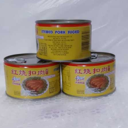 

Gulong Stewed Pork Slice / SAMCAN kaleng 383 gram kaleng besar sam can sanjit / seserahan