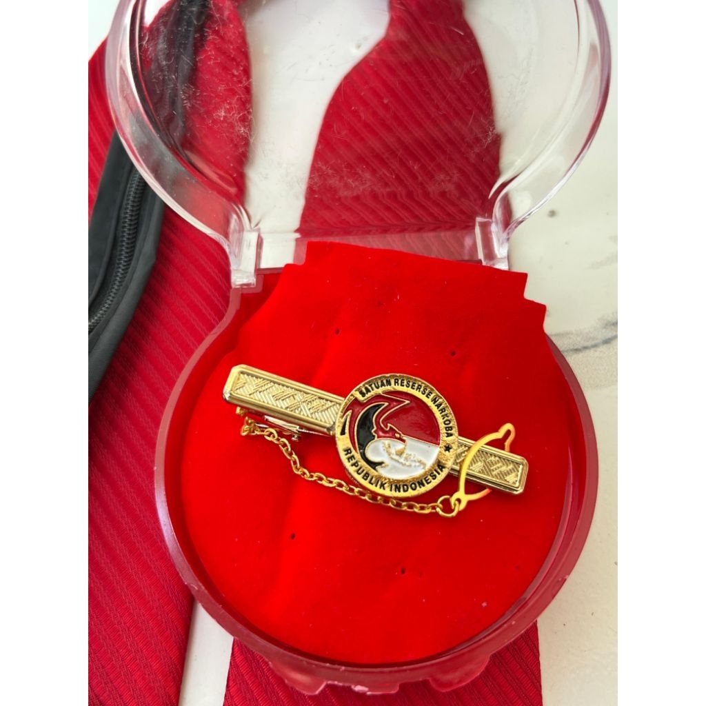 Jual Penjepit Dasi klip dasi jepitan dasi logo resersenarkoba logo koba merah terbaru kualitas premi