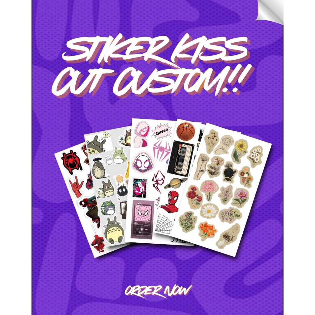 

Stiker Kiss cut and Die cut Free Custom
