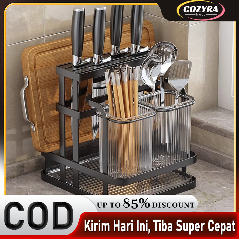 Pisau Rak dinding Tempat Sendok Garpu Peniris Alat Makan Rak Cutlery Holder Rak Rak dinding Tempat S