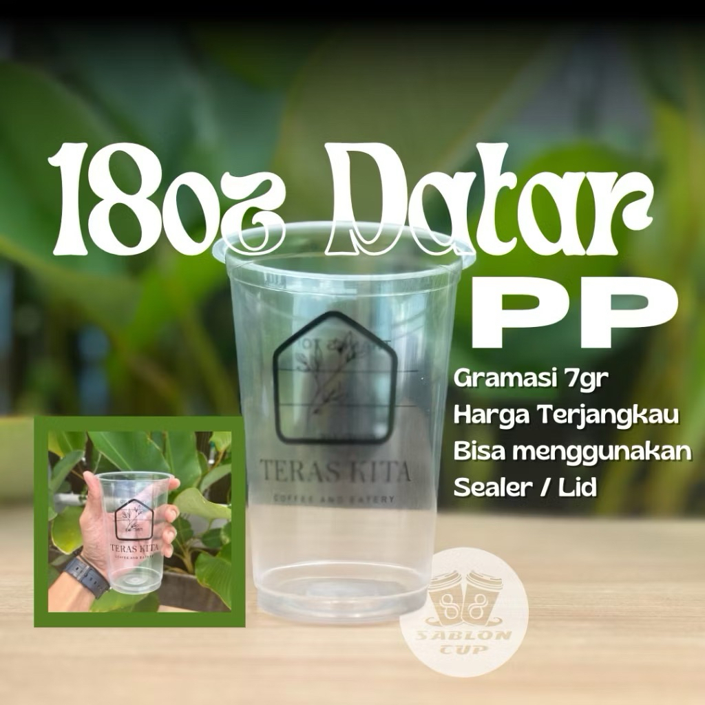 Sablon Cup PP Datar STARINDO (18oz datar)