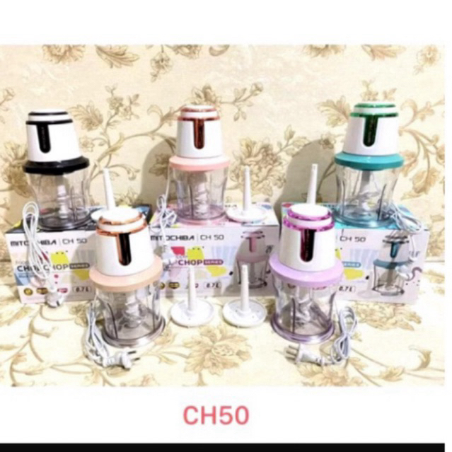 MITOCHIBA CH-50 Chopper Mini Daging Buah Sayur 0.7L – 2 Mata Pisau – Blender Multifungsi Bergaransi 