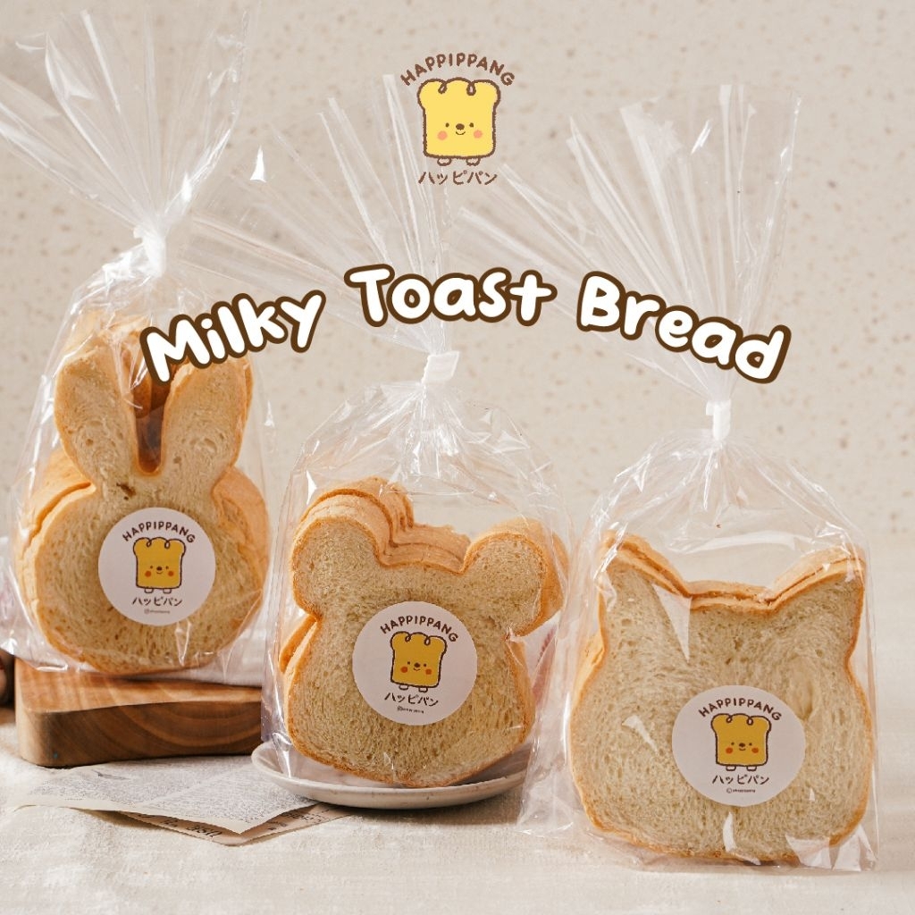 

Roti Tawar Kotak Premium & Karakter (bunny, cat, bear) Milky Toast HappiPpang