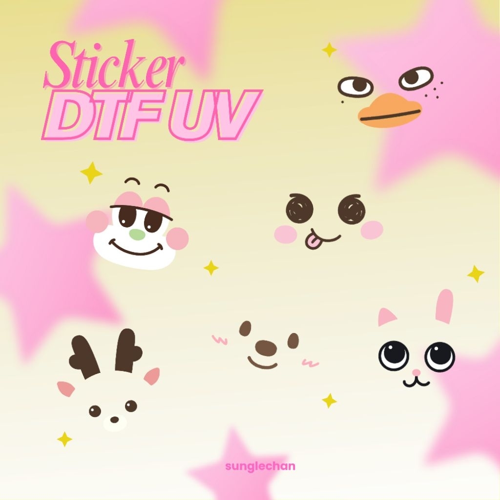 

[READY STOCK] sticker dtf uv little riize