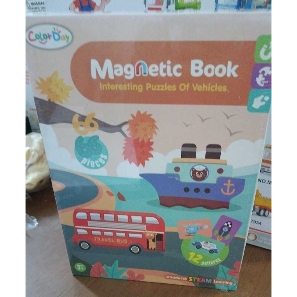 MAGNETIC PUZZLES-INTERERTING PUZZLE OF VEHICLE