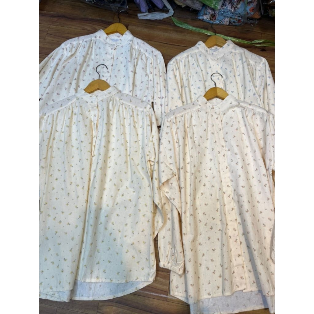 KATUN LINEN MOTIF BUNGA KECIL / LINEN IMPORT / BANGKOK FASHION