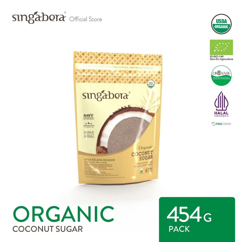 

Singabera Organic Coconut Sugar (Gula Kelapa Organik) - 454g