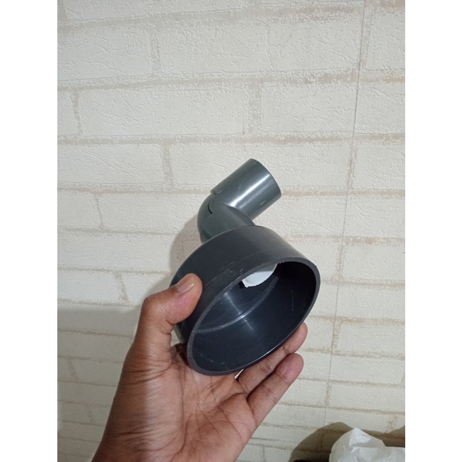 Dop Tutup pipa Hidroponik 3 inch Output Knee 1 Inch
