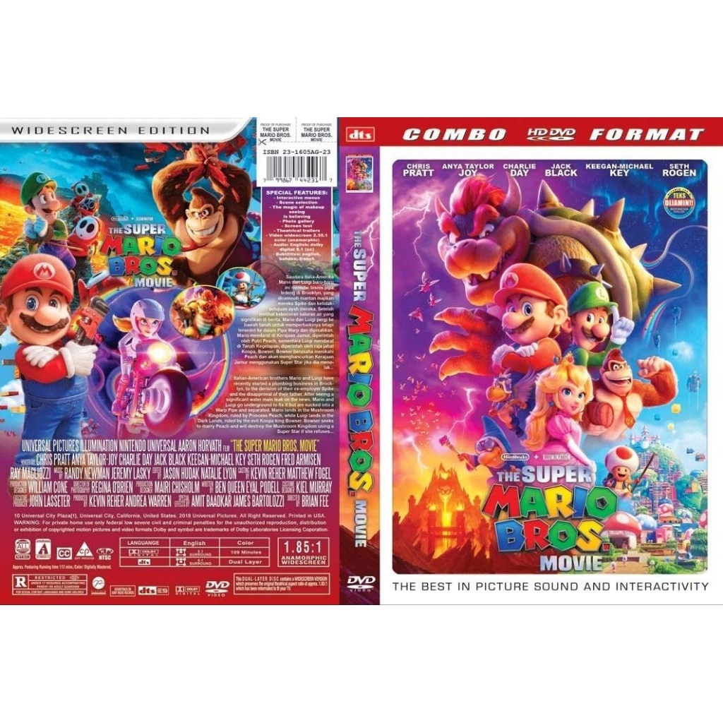 KASET DVD THE MARIO BROS TERBARU - KASET DVD FILMM ANAK ANAK LENGKAP PAKAI BOX