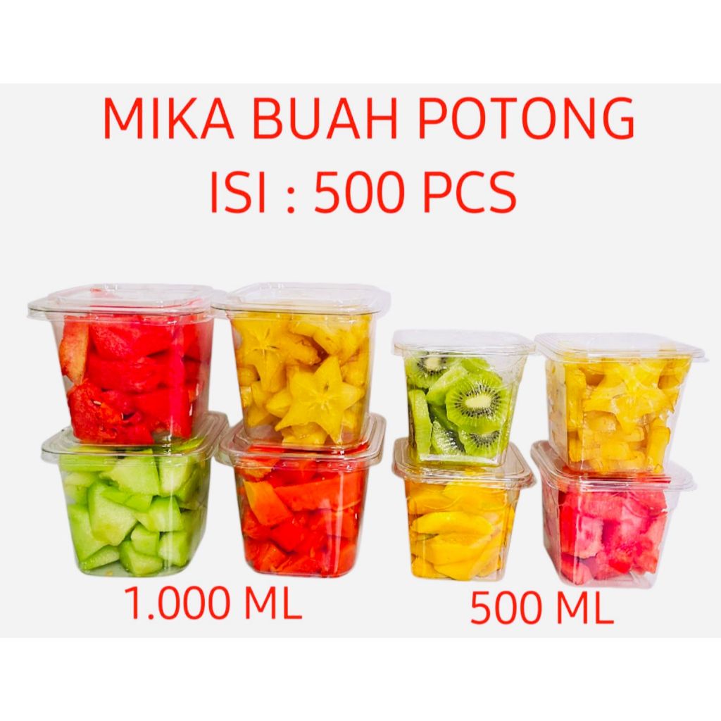 MIKA BUAH POTONG 1000ML (MS 1000) DIJUAL PER 25PCS