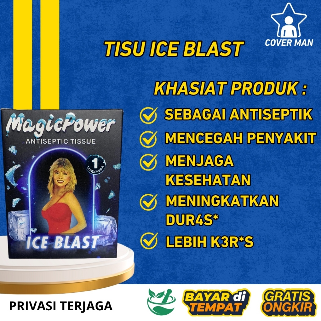 Tisu Magic Power Ice Blast Tisu Mejik Antiseptic Tahan Lama Tisue Antiseptik Original