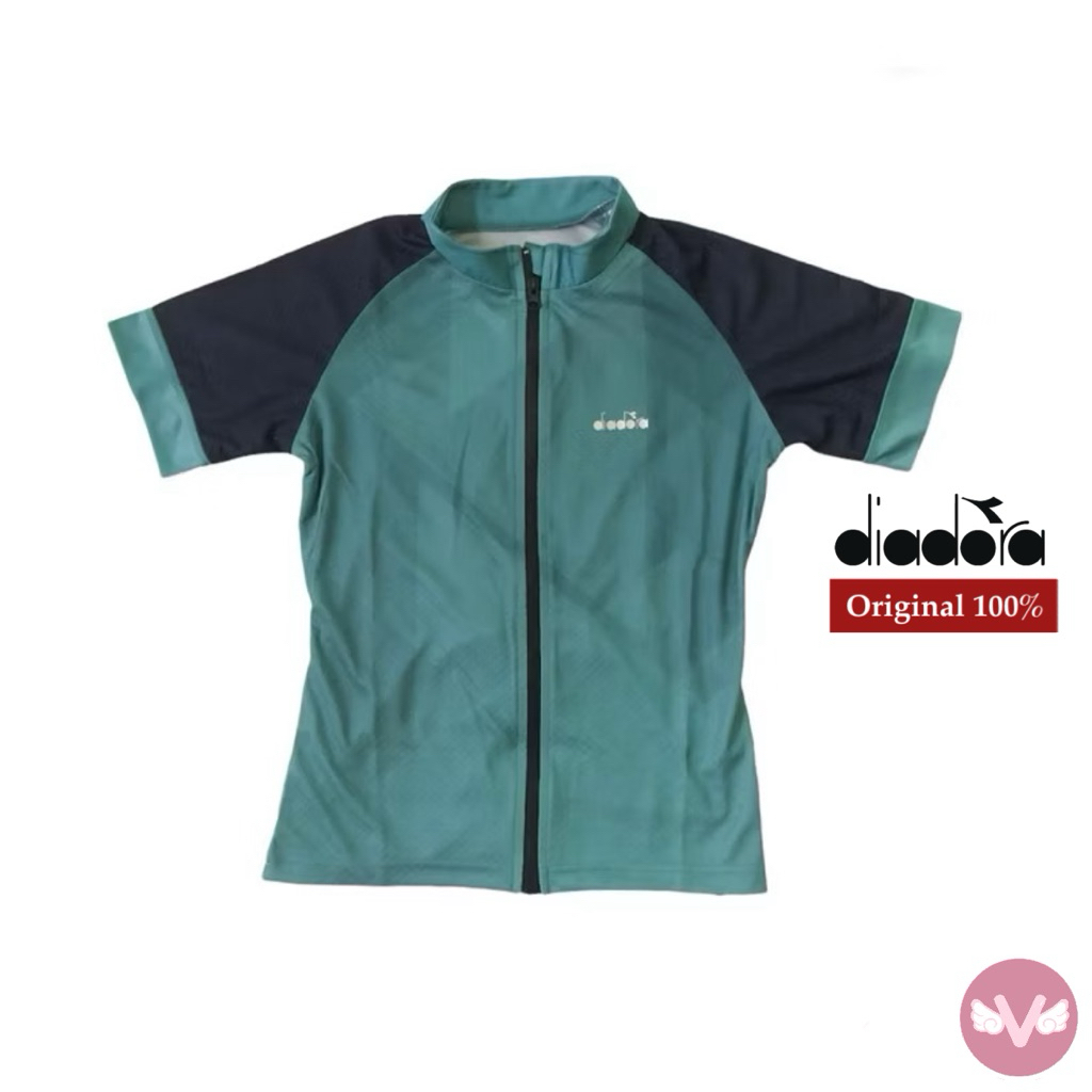 Diadora Top Sport baju Olahraga Wanita green Baju Diadora Wanita Baju Diadora Original Baju Wanita D