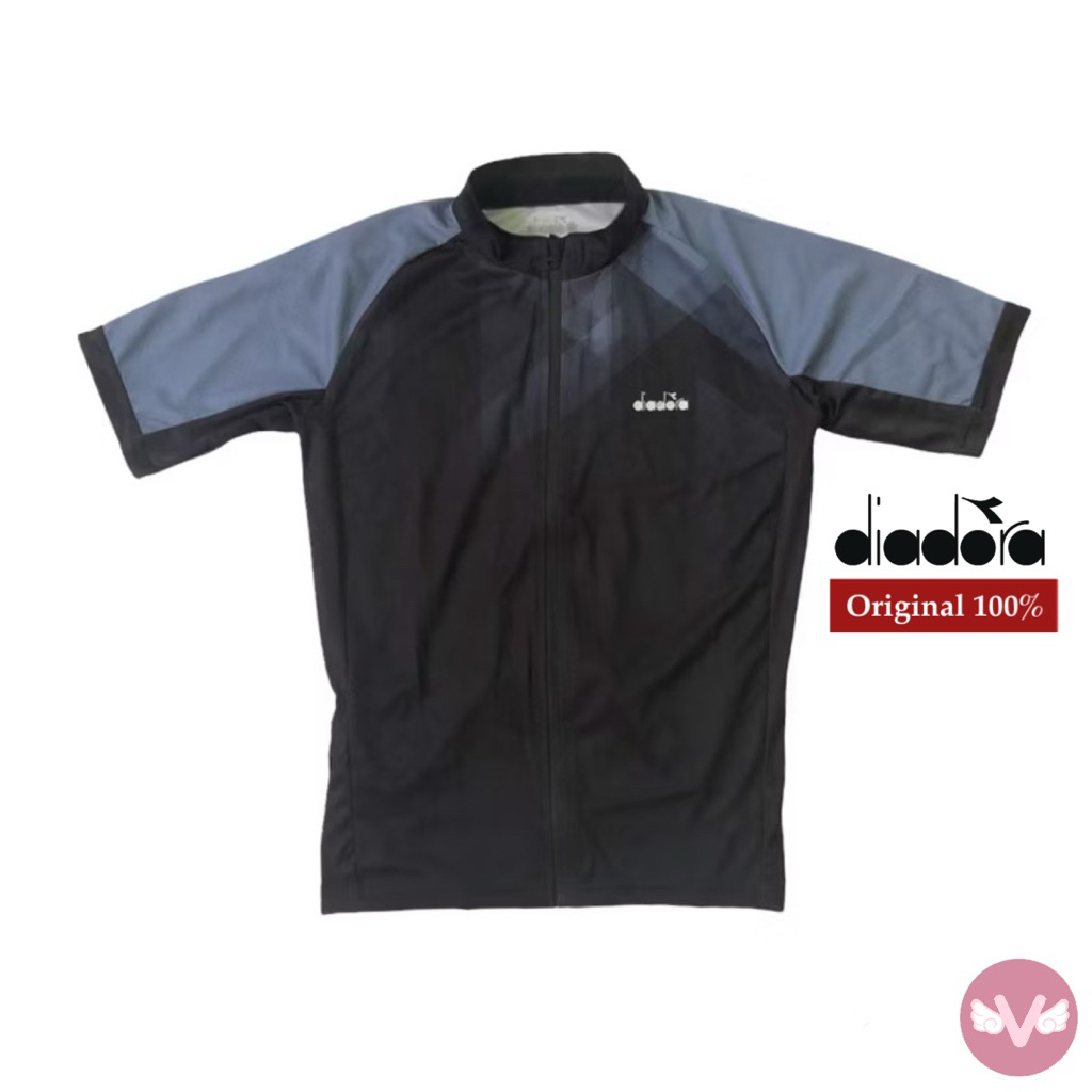 Diadora Top Sport baju Olahraga Pria Black Blue Baju Diadora Pria Baju Diadora Original Baju Pria Di