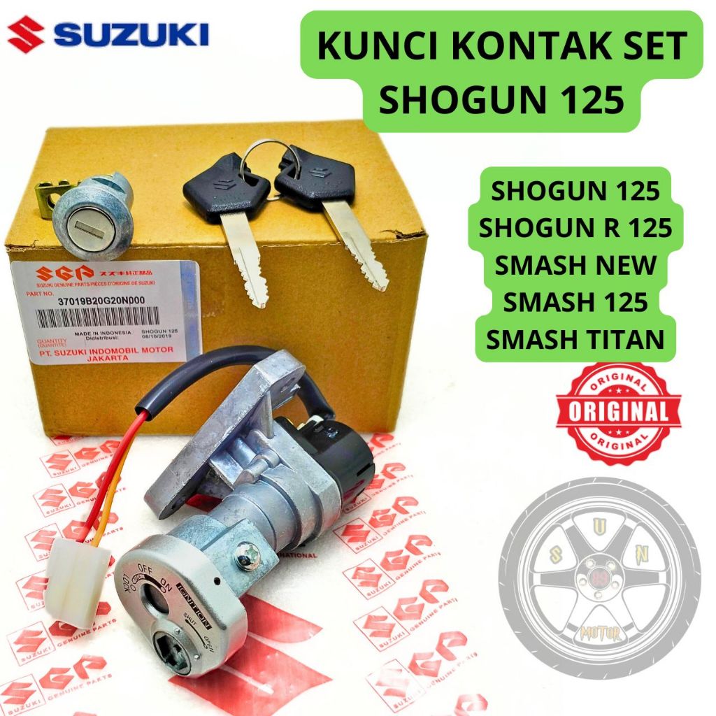 KUNCI KONTAK SET B20 ORI SHOGUN 125 SUZUKI SHOGUN R 125 , SMASH NEW , SMASH 125 , SMASH TITAN ASLI O