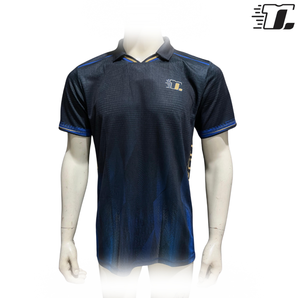 Jersey Lifco Original Kerah Hitam Biru / Jersey Polo Hitam Biru