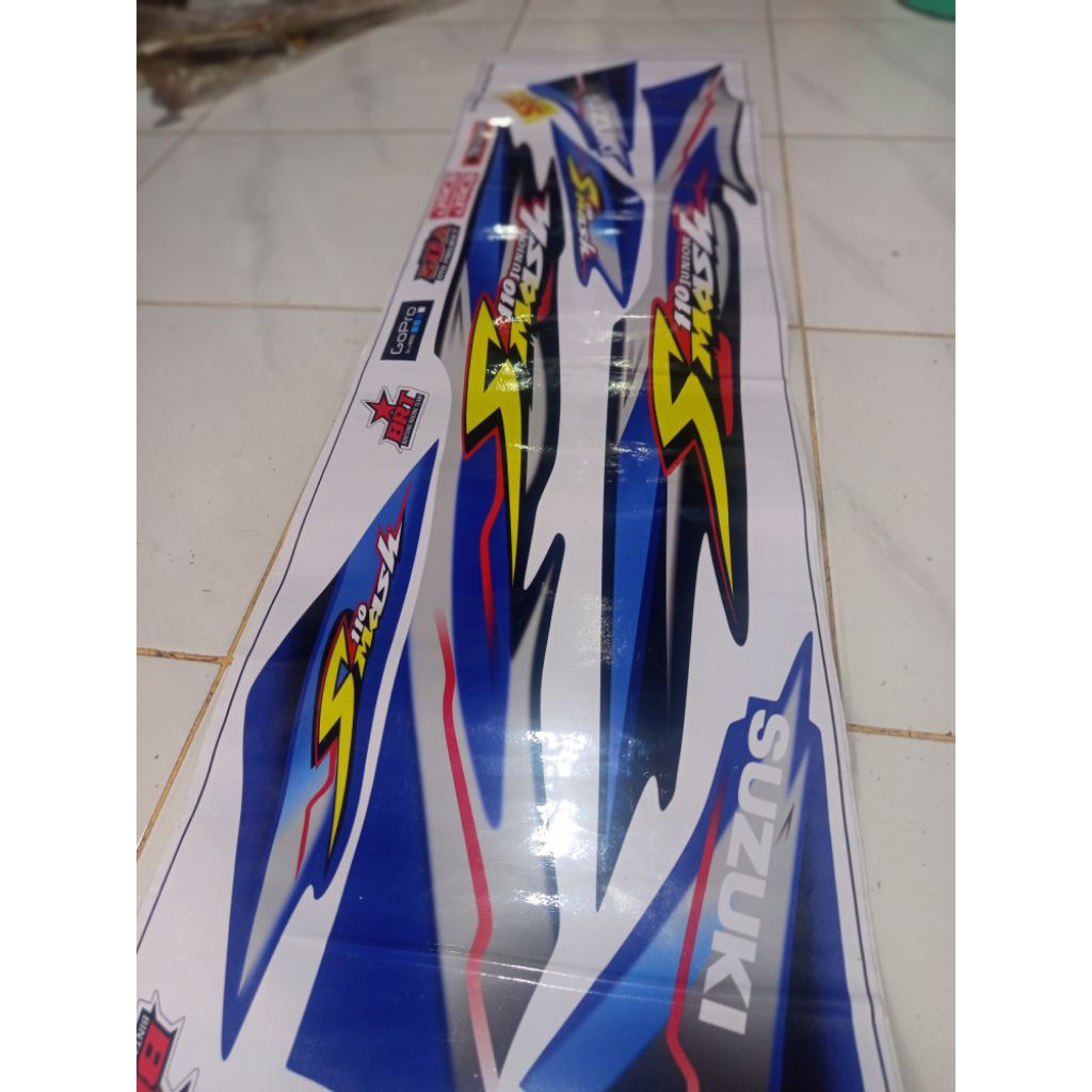 Stiker motor Smash 110 lama model smash junior thailand