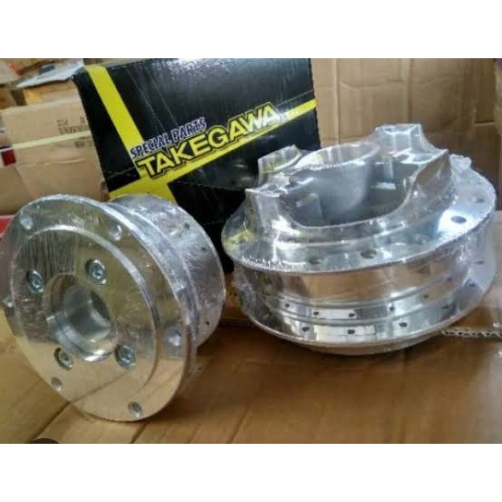 Tromol Set CB150R OLD CB 150 R LAMA Crome Depan + Belakang Takegawa