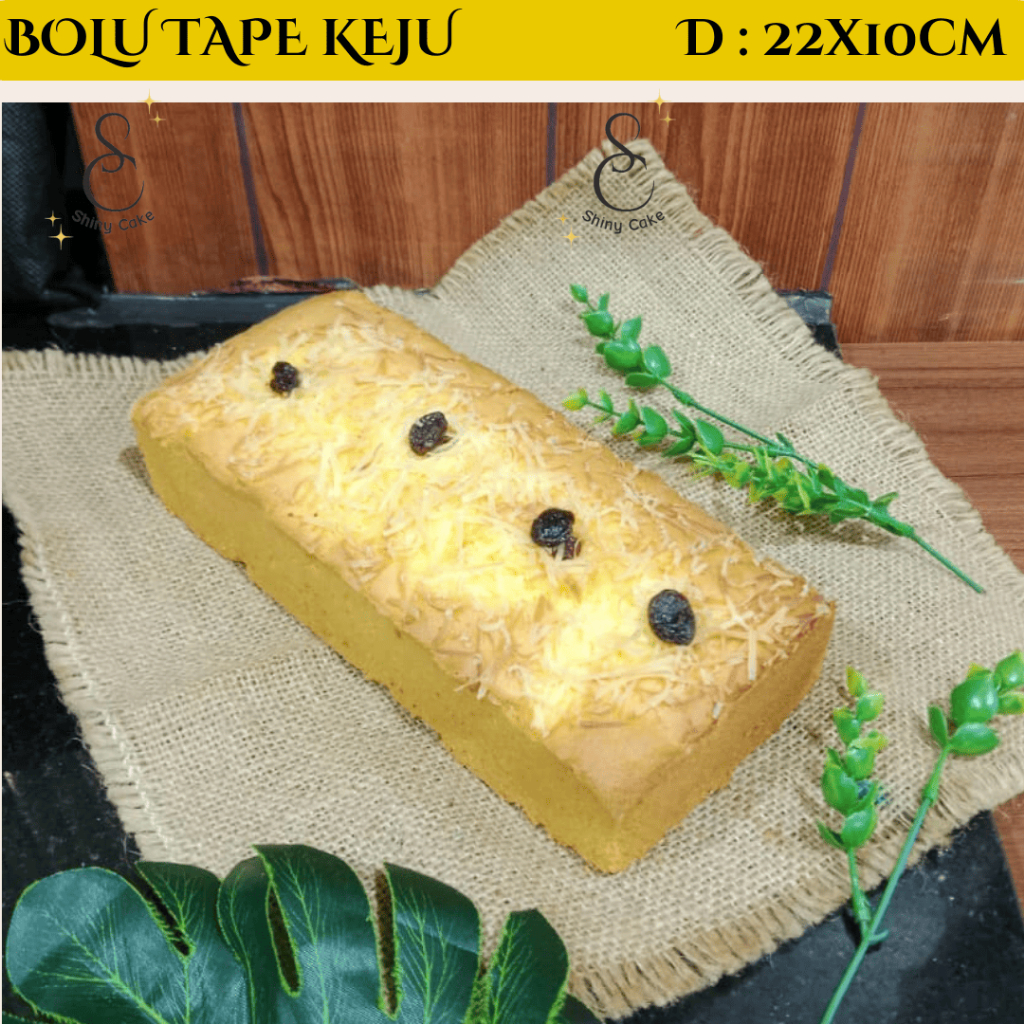 Kue Bolu Tape Susu Keju Panggang 22cm