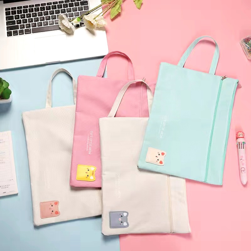 TEMPAT FILE A4 MOTIF LITTLE MEOW / FOLDER FILE A4 / TEMPAT ALAT TULIS