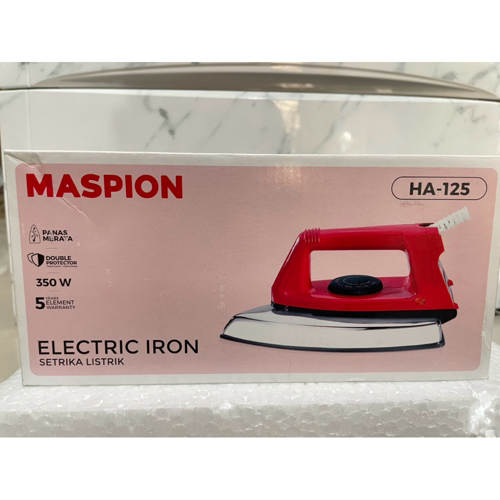 setrika Maspion HA-125 setrika Maspion setrika baju setrika Maspion original setrika Maspion elektri