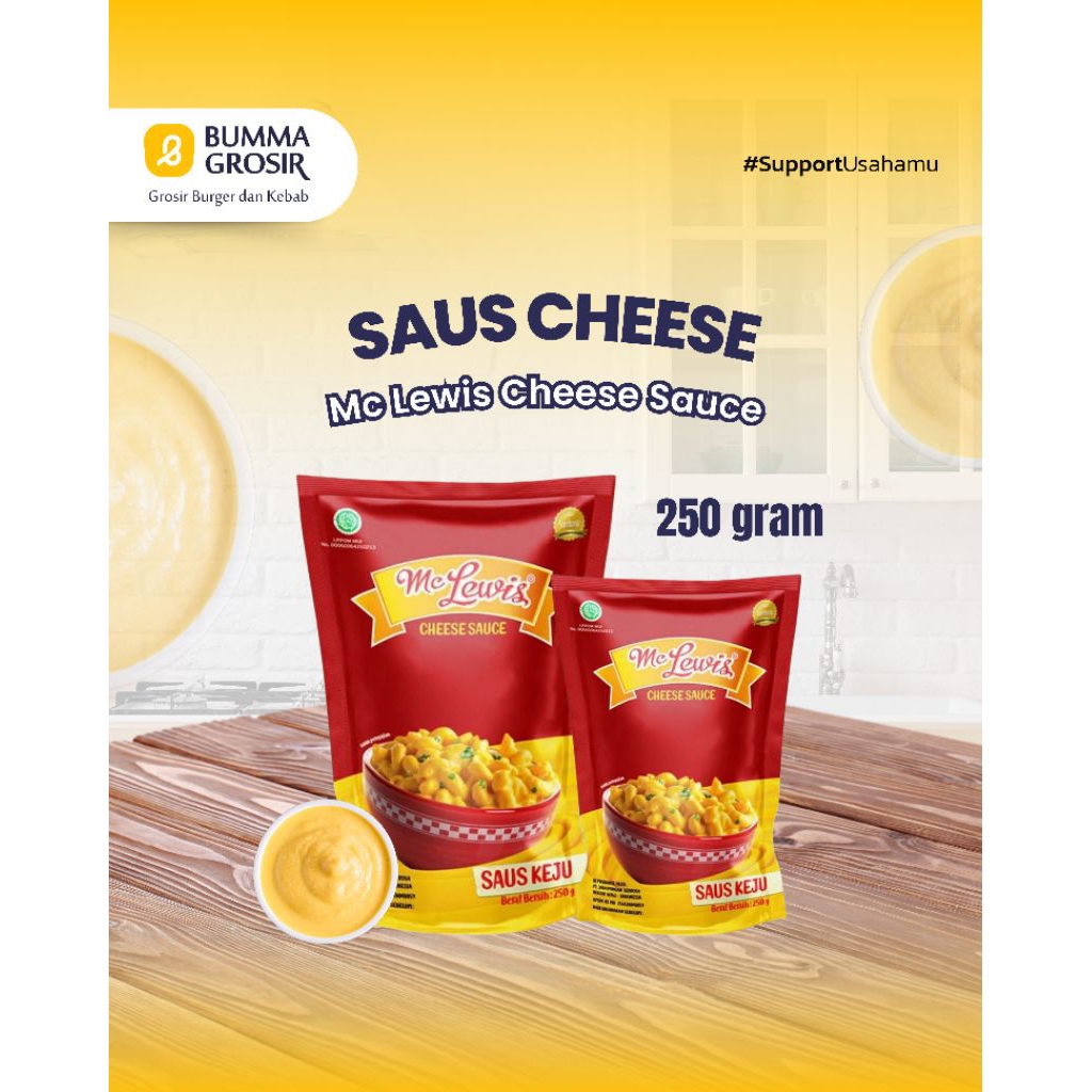 

MC lewis Cheese Sauce - Cheese Sauce - saus Cheese - saus sambal keju - 1 kg