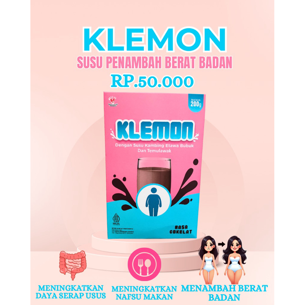 

Klemon Susu Penambah Berat Badan 200gr