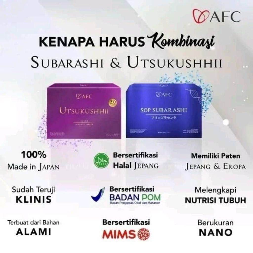 SOP Subarashi GOLD Utsukushhii Superfood Utsu Gold DNA Salmon AFC Original